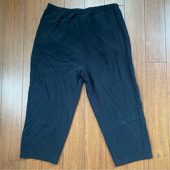 Eileen Fisher Organic Cotton Tencel Blend Loosefit Jogger Pants Drawstring M - Picture 2 of 9